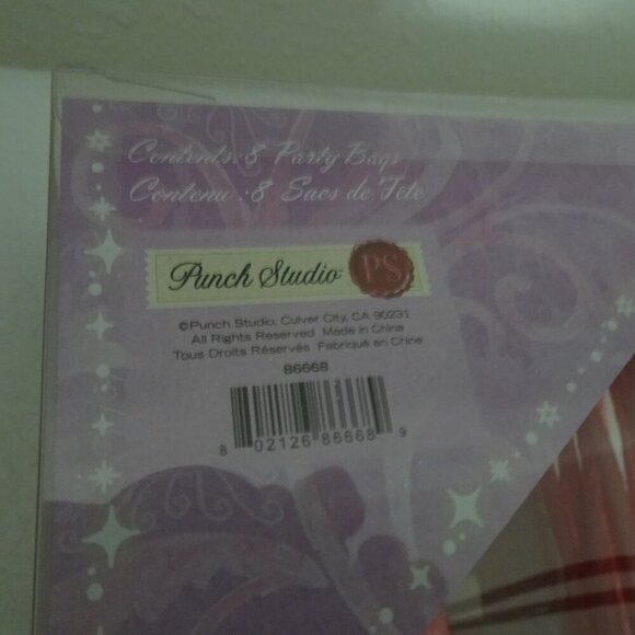 24 Punch Studio Pink Owl Gift Bags Glitter Hearts Birthday Party Loot Swag 7"x5" - Picture 9 of 9